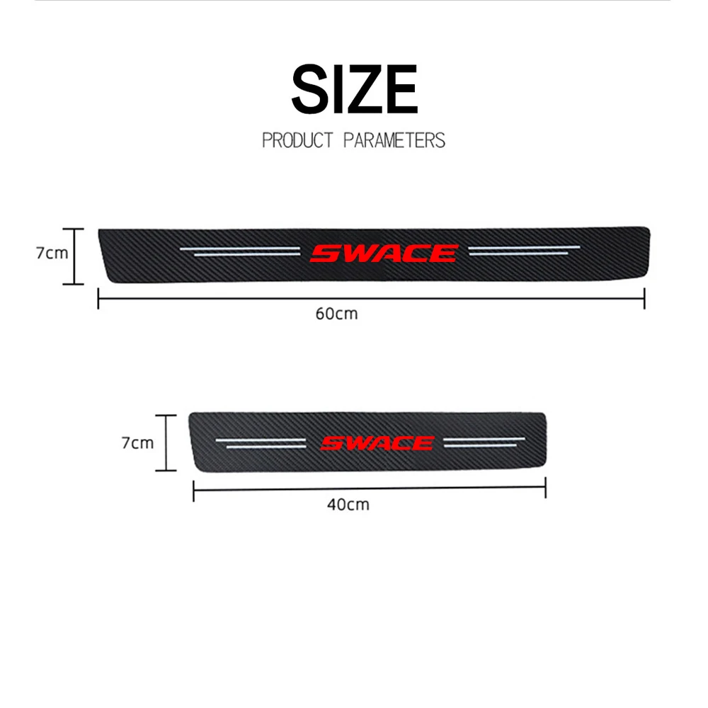 for Suzuki Swace 4pcs Car threshold Car sticker Car accessories