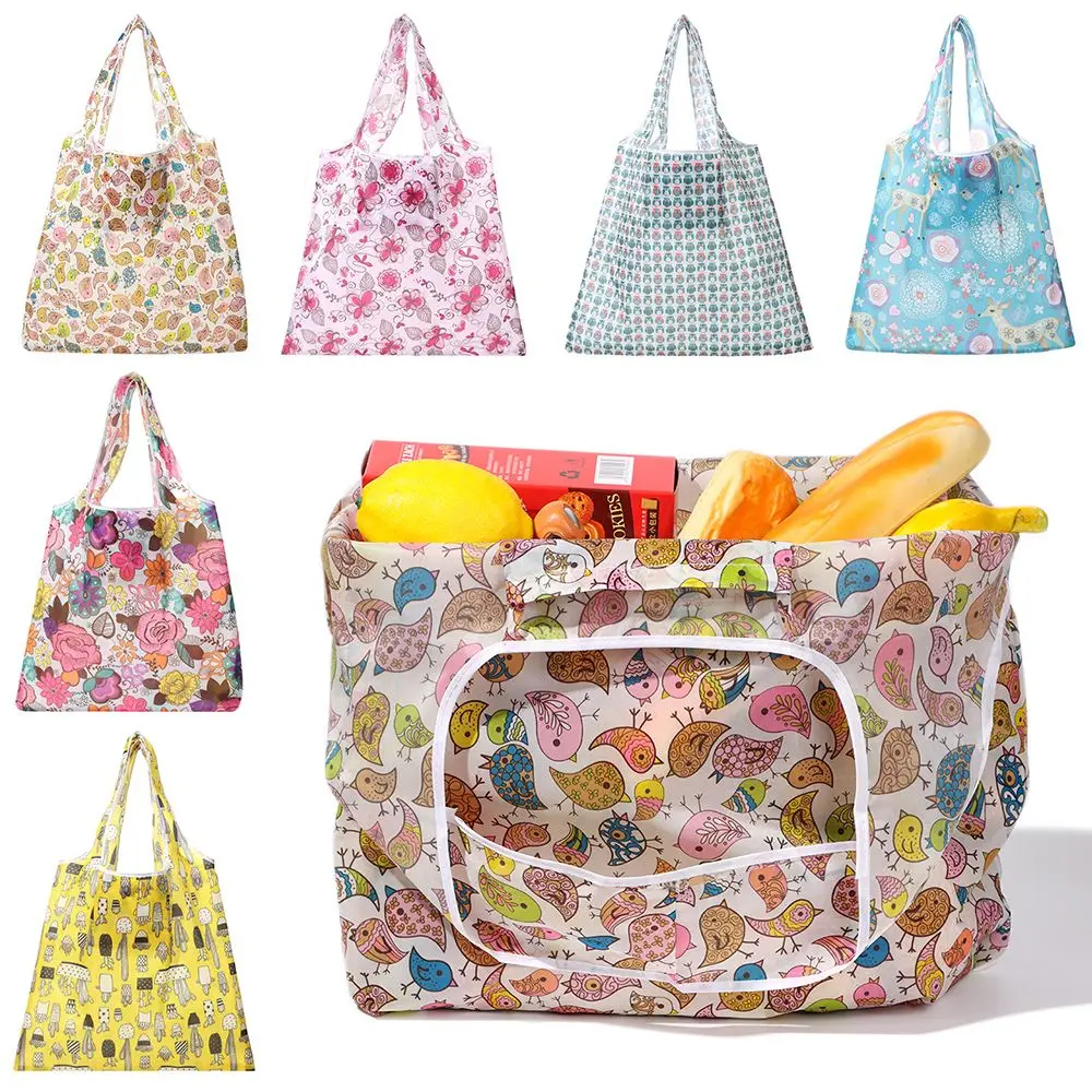 Tote Polyester Folding Reusable Gift Bag Storage Shopping Bag