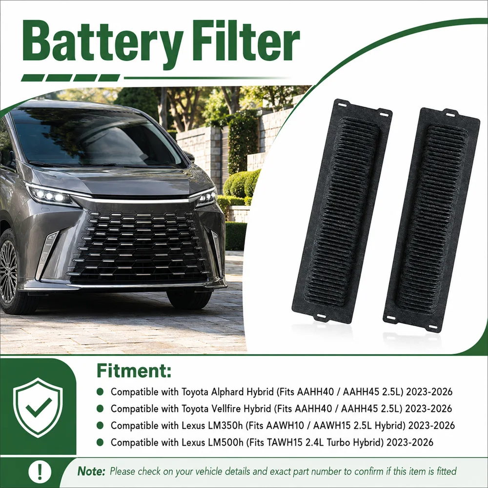 For Lexus LM350h LM500h Toyota Alphard Vellfire 2023 2024 2025 2026 HV Battery Intake Filter Accessories G92DH-58020 G92DH58020
