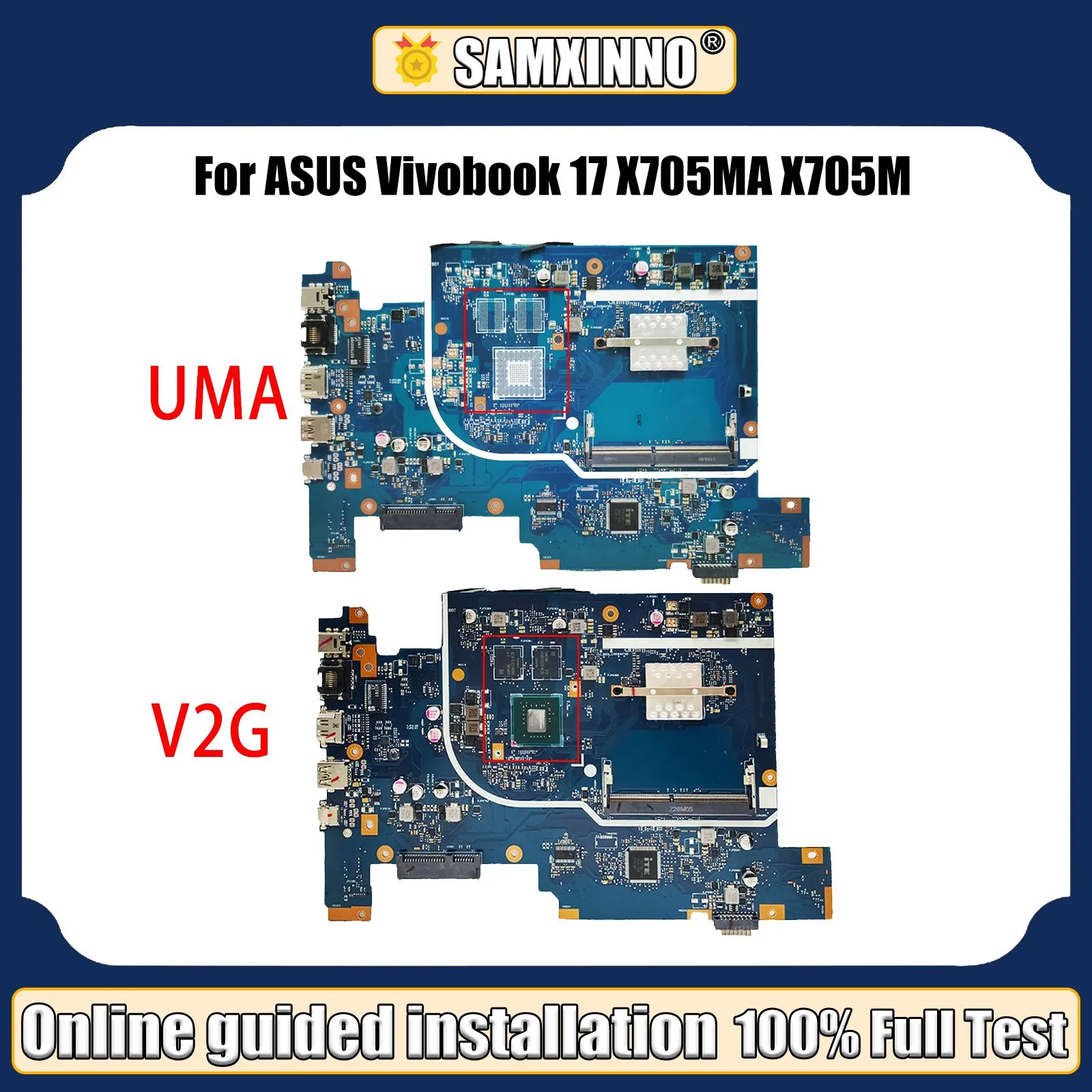 

LT Laptop X705MB Mainboard X705MA F705MA F705MB X705M A705MB A705MA Laptop Motherboard N4000 N5000 CPU 920MX/2G DDR4 MAIN BOARD