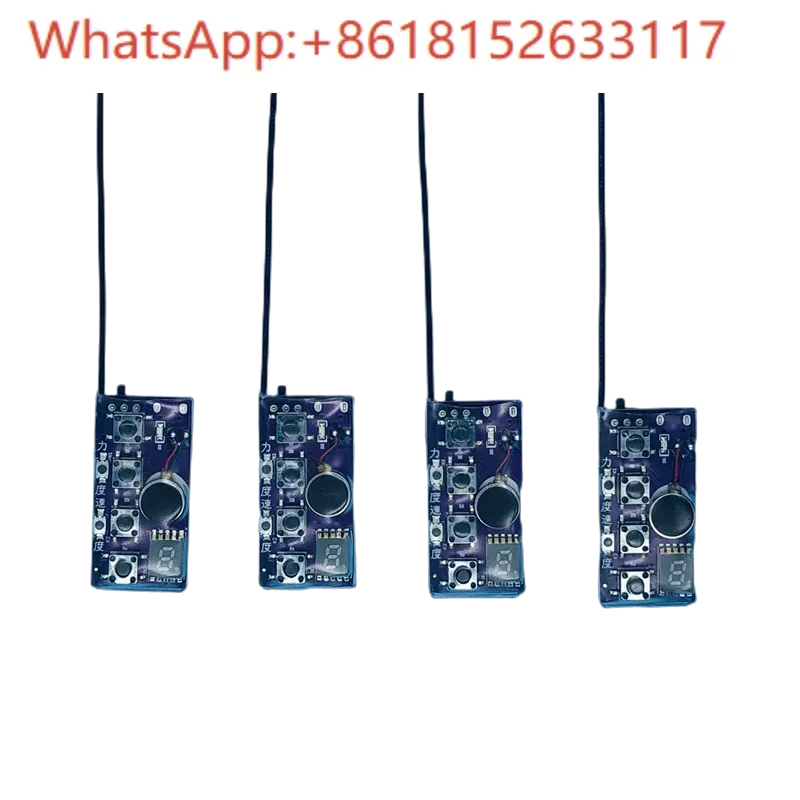 Miniature straight row 4-key two-way vibration reminder 4-key beeper