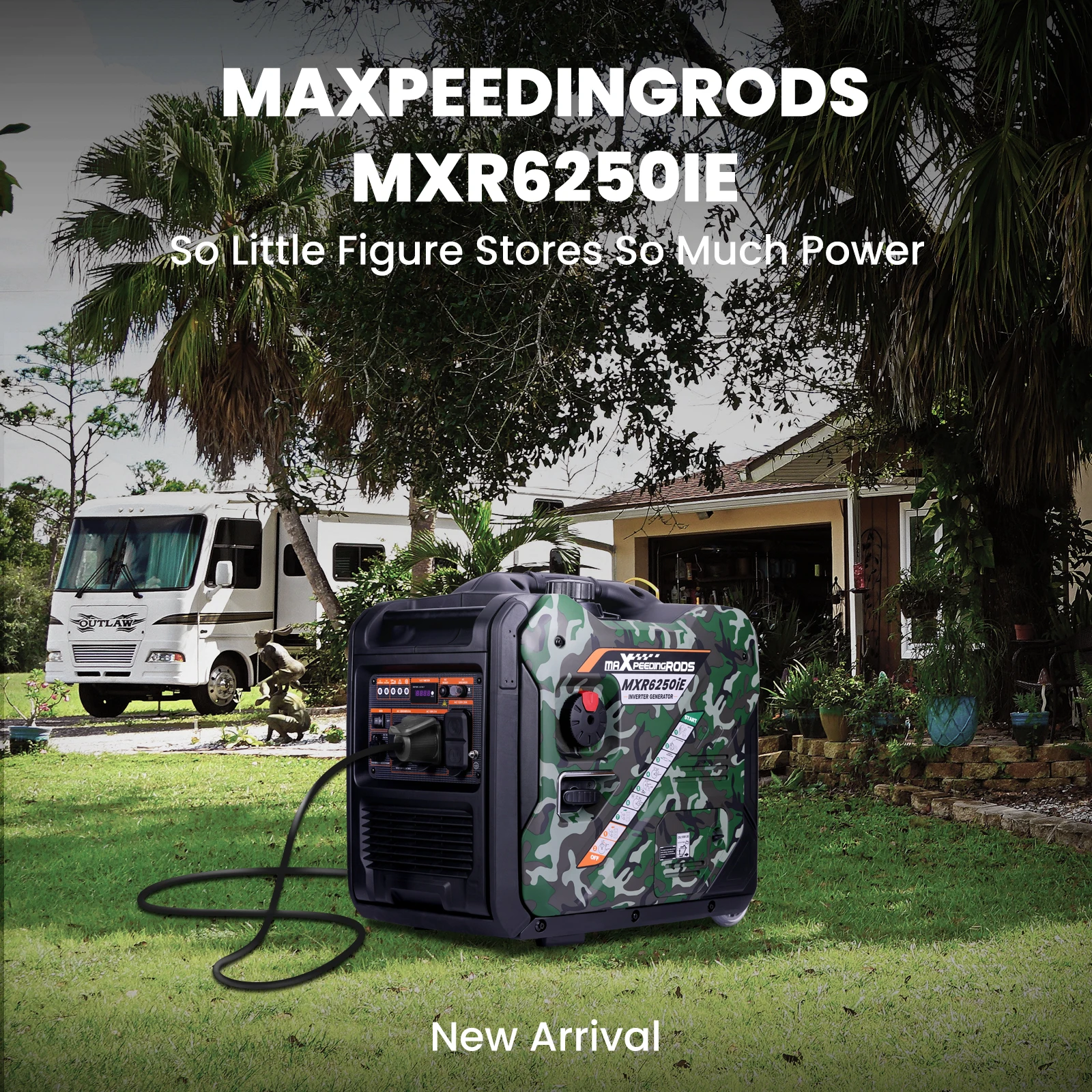 5500W Inverter Generator,Electric Start, EPA Compliant | Gas Powered,86lbs,for Mobile Home Yard Garage Woodwork,Wheel & Handle Kit,RV Ready