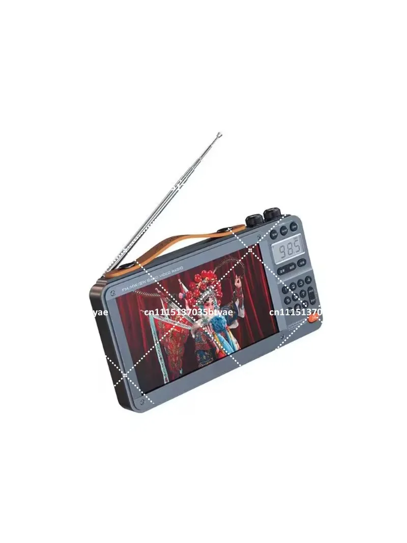 High Quality 7 Inch Portable Digital TV TFT LED TV With Charging Battery Tuner FM Radio Function