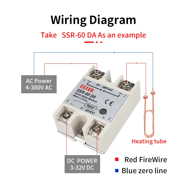 Solid State Relay AC control AC DC control DC AC control DC 3-32V DC TO 24-380V  Rele Power Supply SSR-DA/AA/DD