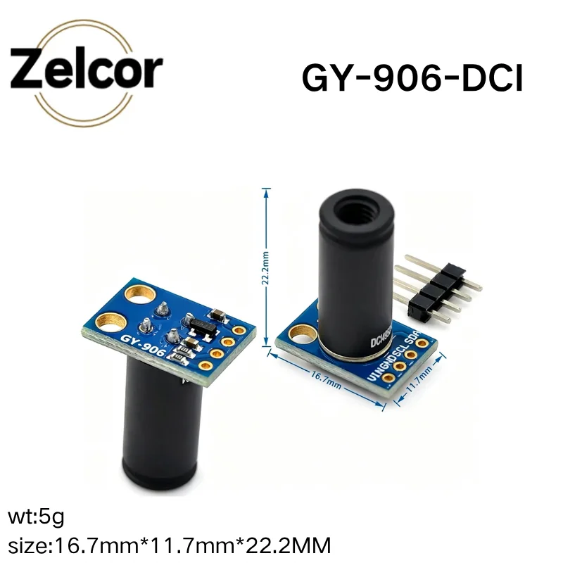 Hot GY-906 MLX90614 MLX90614ESF Non-contact Infrared Temperature Sensor Module IIC Interface IR Sensor Compatible For Arduino