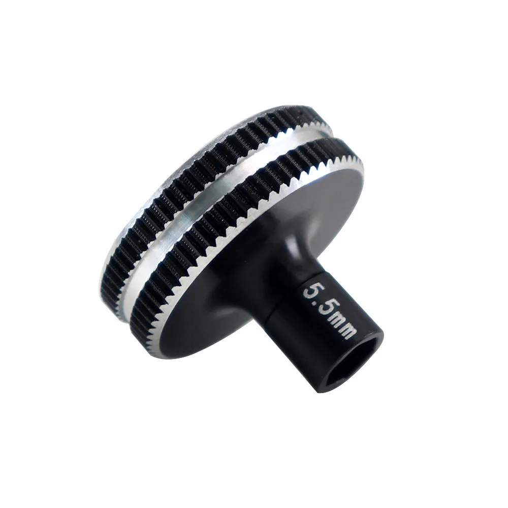 5,0mm/5,5mm/7mm Kurz schrauben muttern Sechs kant schlüssel hülse Innen sechs kant Treiber Aluminium legierung Rad werkzeug – Detail 5