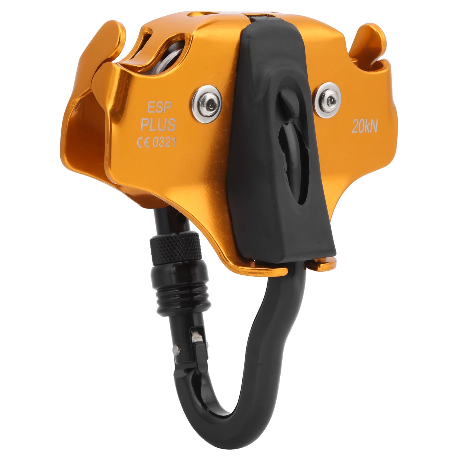 20KN Double Pulley System Strong Load Bearing Hauling Tool for Rigging Rock Climbing Mountaineering