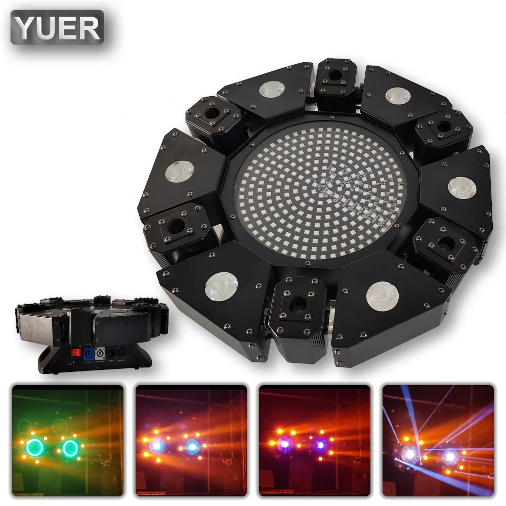 180W 6 Eye Beam+Laser+Strobe Stage Moving Head Light Infinite Rotation Scanner Horse Racing Flash Stage Lights DJ Disco Bar Show