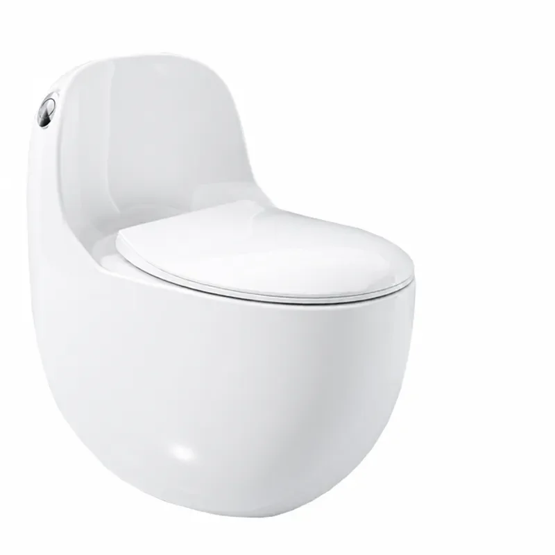 Personalized Egg Shaped One Piece Toilet Super Vortex Siphon Flush Engineering Household Ceramic Sanitary Ware Chaozhou