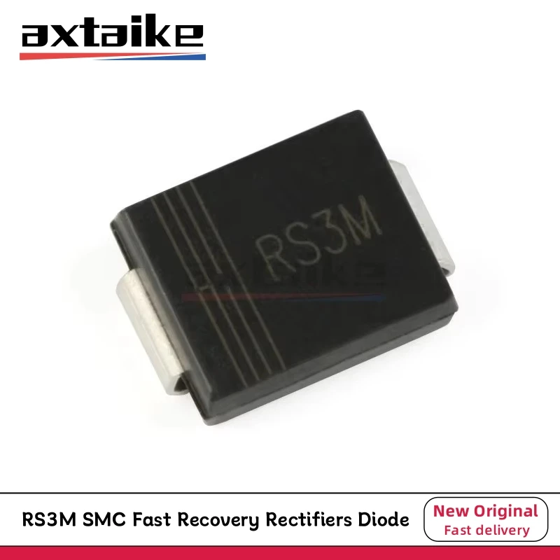 

50PCS RS3M SMC DO-214AB 1000V 3A 1kV SMD FR307 3.0AMPS Surface Mount Fast Recovery Rectifiers Diode