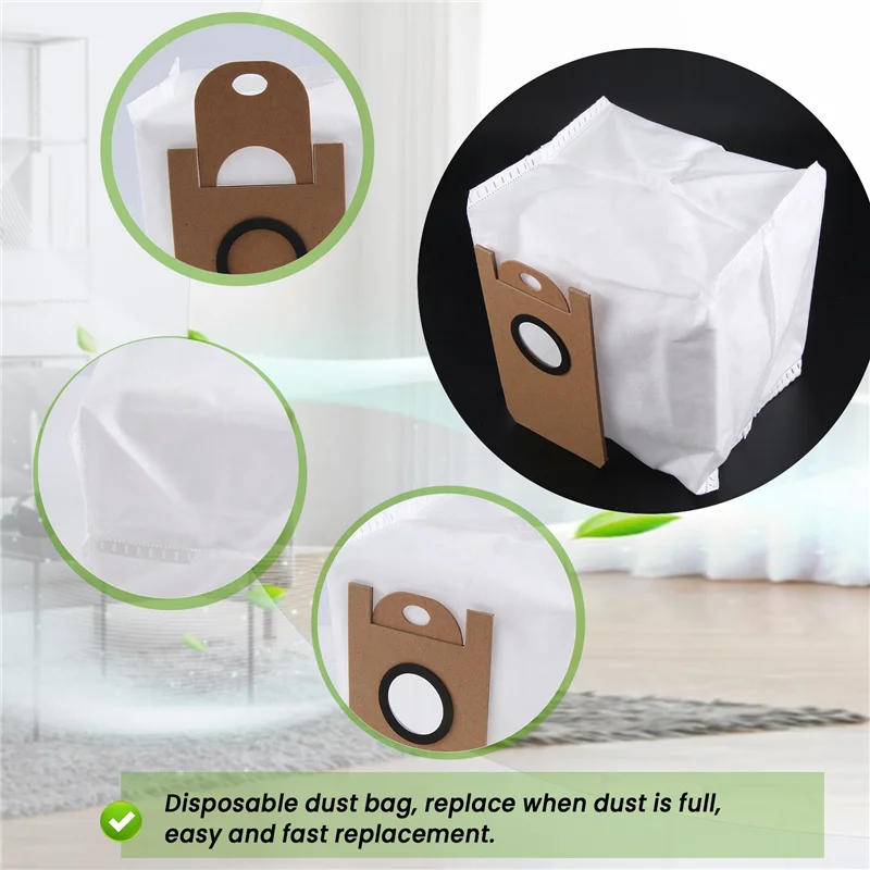 B58B-10 Pcs Replacement Dust Bags Collection Trash Bag Accessories For XIAOMI VIOMI S9 Robot Vacuum Cleaner Parts