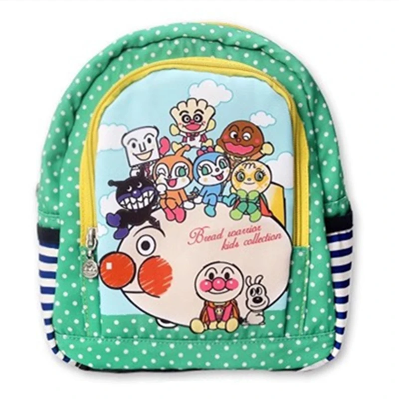 

Anpanman Backpacks Kids Bag Kawaii Cute Children School Bags for Boys Girls Cartoon Anime Schoolbags Back Pack Bagpack Green