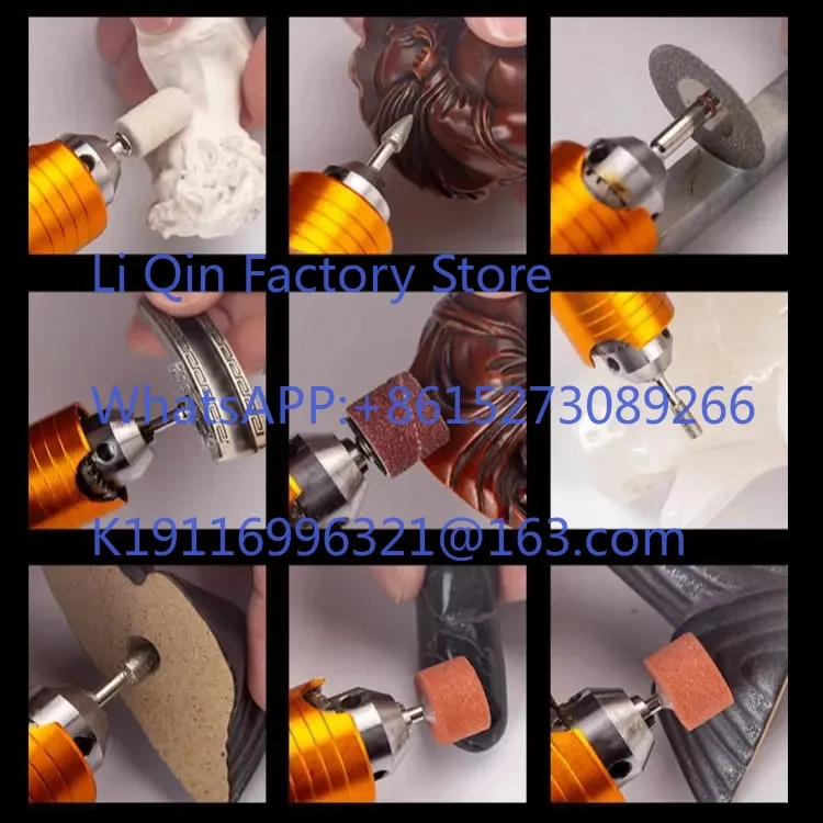 Electric grinder electric drill soft shaft straight grinder carving and sewing tool accessories