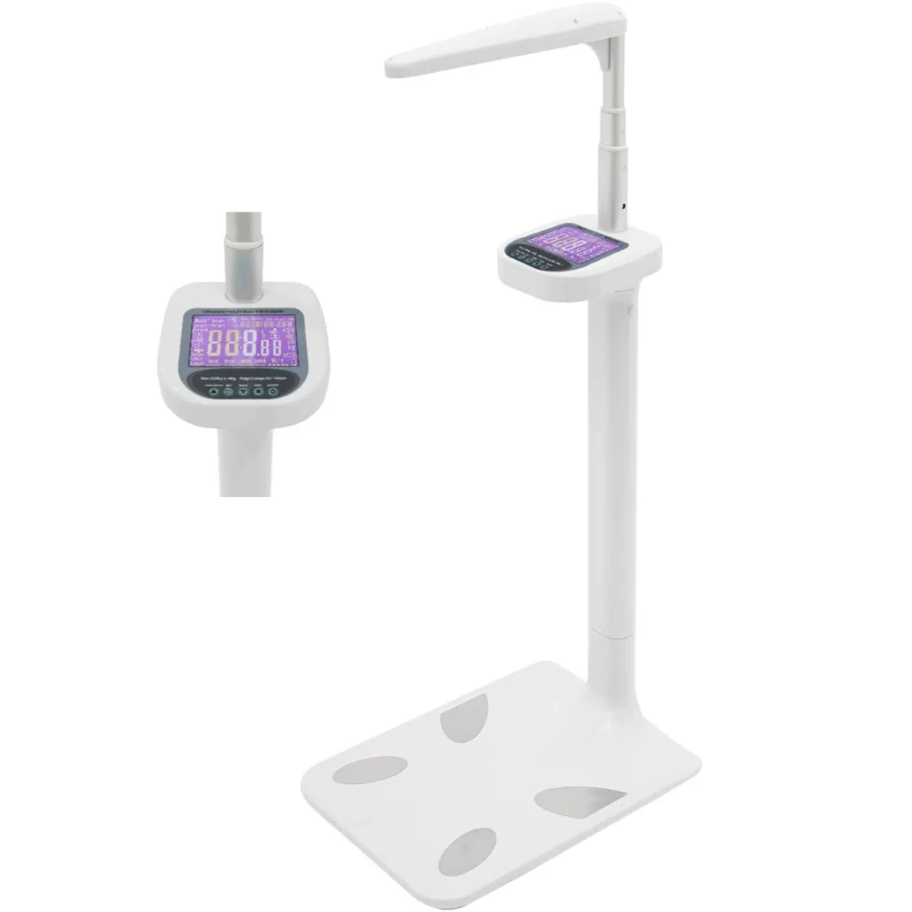 

Professional Ultrasonic Medical Scale w/LCD Display Digital Physician Scale Height and Weight Scale for Measuring BMI Body Fat