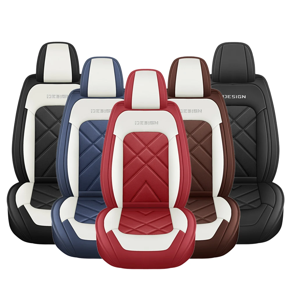 New 1Pc Car Seat Cover Breathable PU Leather Auto Front Seat Cover Car Full Seat Protection Cushion Pad Car Interior Accessories