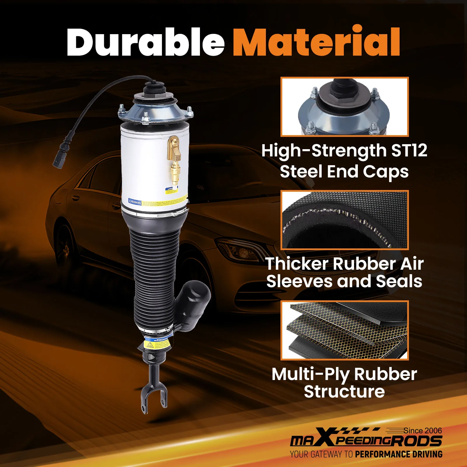 

Передний левый пневматический амортизатор для VW Phaeton Bentley Continental GT 3D0616039