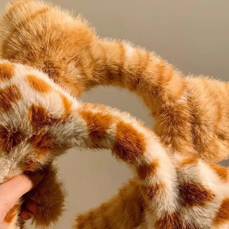 

652F Легкие повязки на голову с кошачьими ушками, обруч для волос в мультяшном стиле, головной убор унисекс