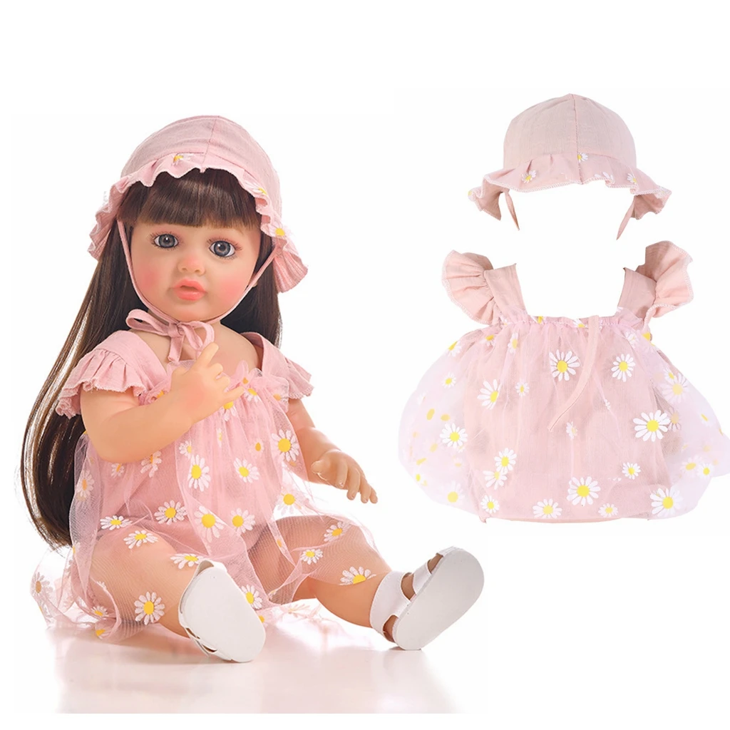 Doll Clothes for 55cm Dolls 22inch Doll\'s Clothing Sweater Dress Overall  DIY Toy Dolls Outfit for Dolls Clothes Accessories