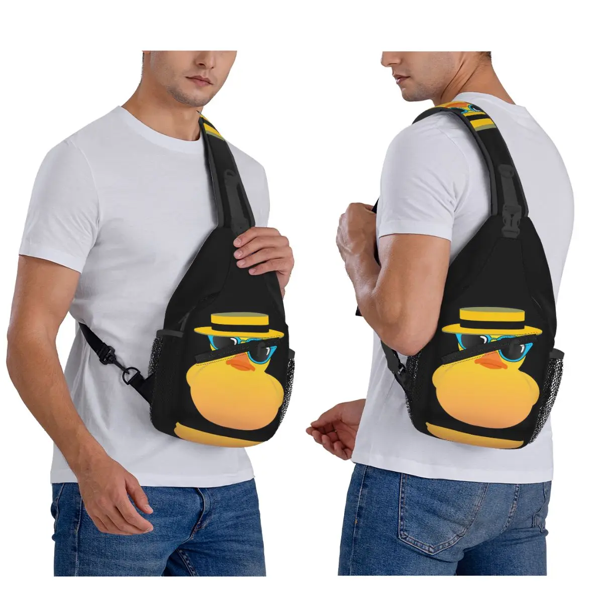 

Резиновая утка, утенок в шляпе-канотере и солнцезащитные очки, нагрудная сумка, мужской рюкзак через плечо, нагрудная сумка, дорожный рюкзак, сумка на плечо