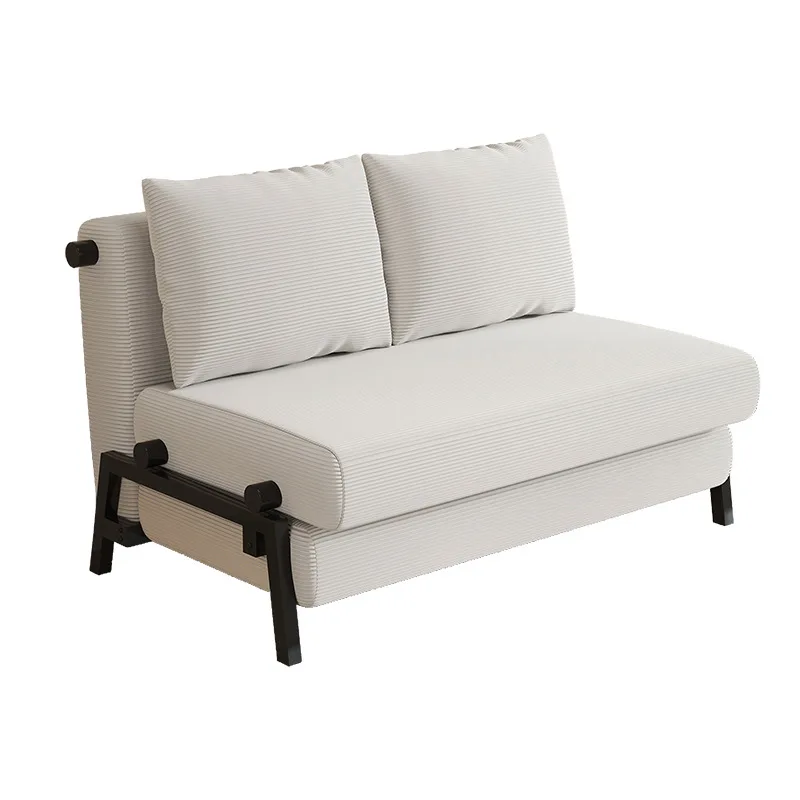 Sofa bed folding dual-purpose multi-functional push-pull bed household living room balcony single retractable integrated small