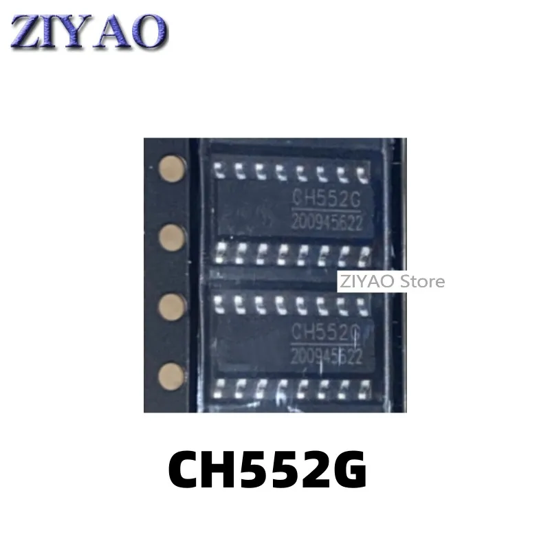 5PCS CH552 CH552G SOP16 pin patch 8-bit enhanced USB microcontroller chip/to serial port chip