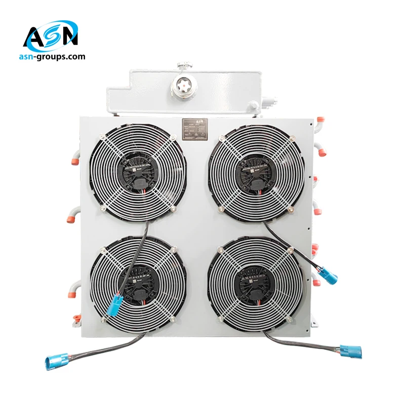 Competitive Price New Truck Mounted Crane SPAL DC 12/24V Fan Oil Cooler Plate Heat Exchanger Aluminum Core Motor Engine