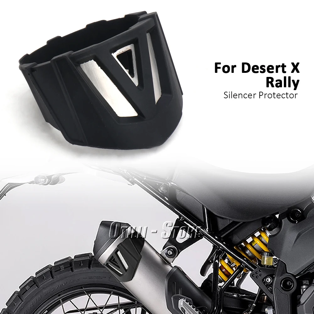 Motorcycle Accessories Exhaust Shield Muffler Pipe Cover Protector For DUCATI DESERT X Desert X DesertX Rally 2022 2023 2024