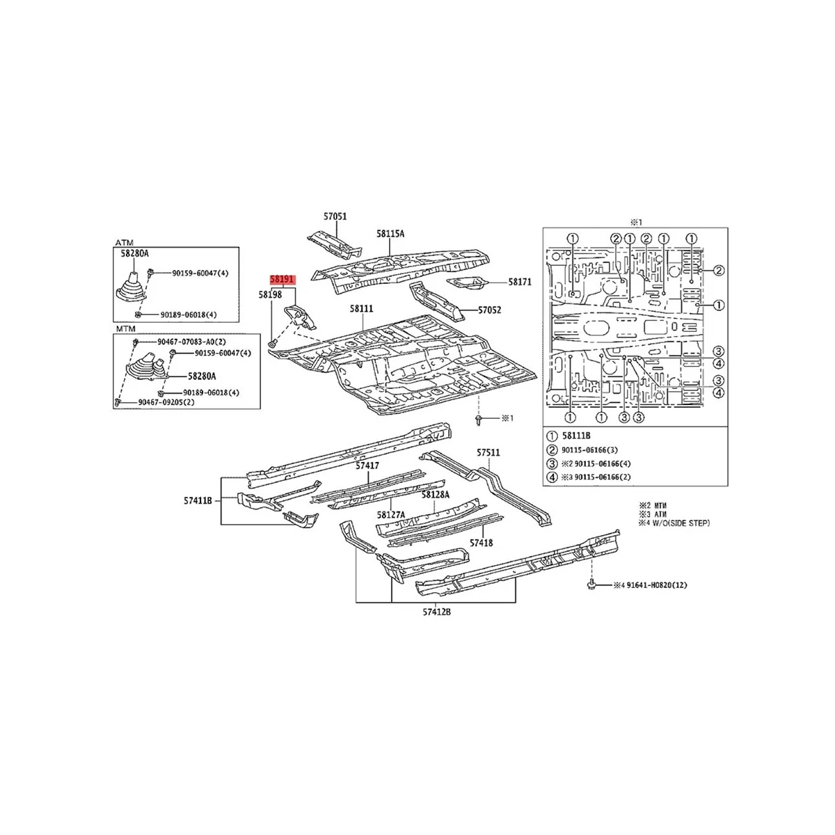 Cubierta de reposapiés del piso delantero izquierdo del conductor del coche, para Toyota FJ Cruiser 4Runner 58190-35032 2003-2014, 58190