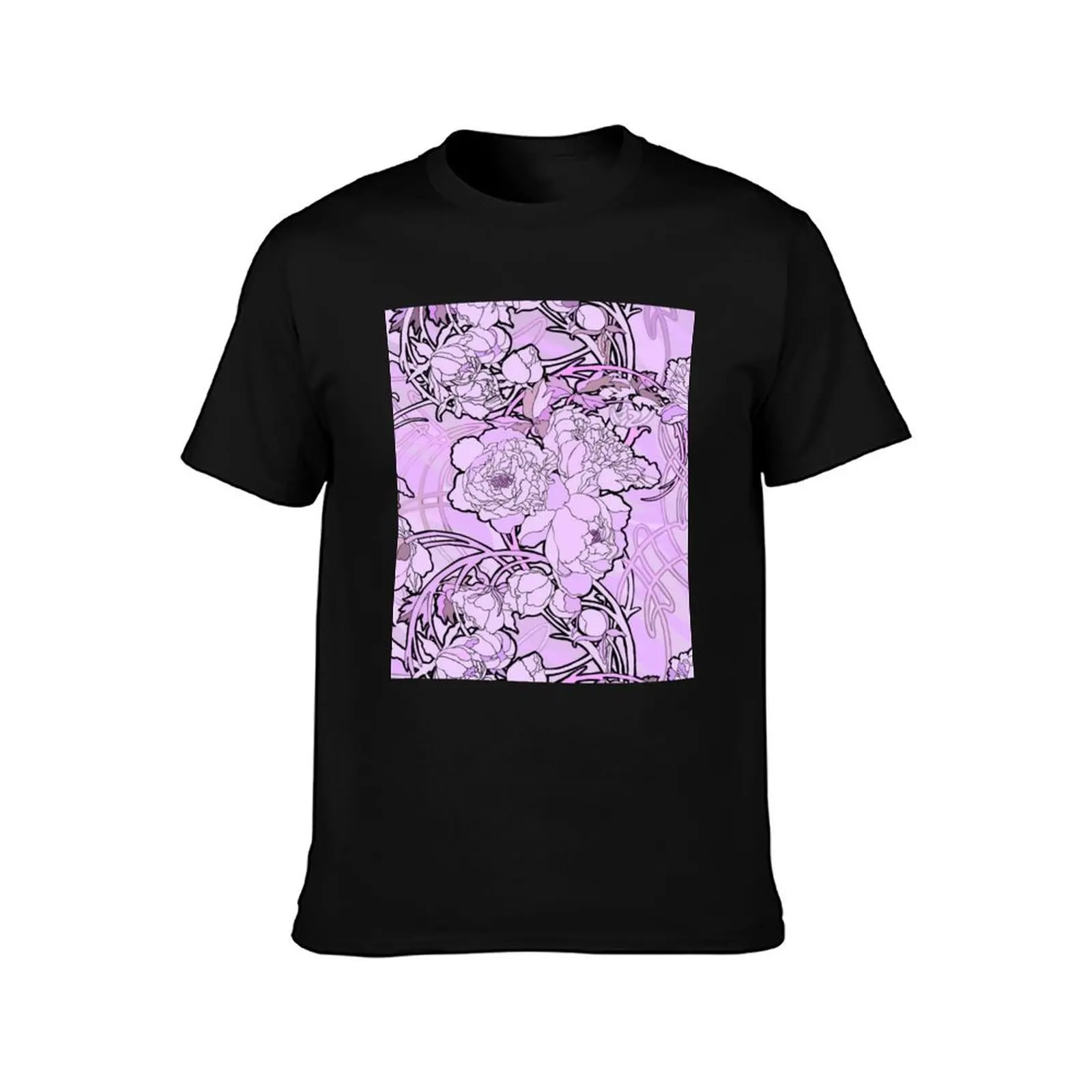 Alphonse Mucha - Flowers, (1860-1939),No,06. T-Shirt t shirts with prints T-Shirt
