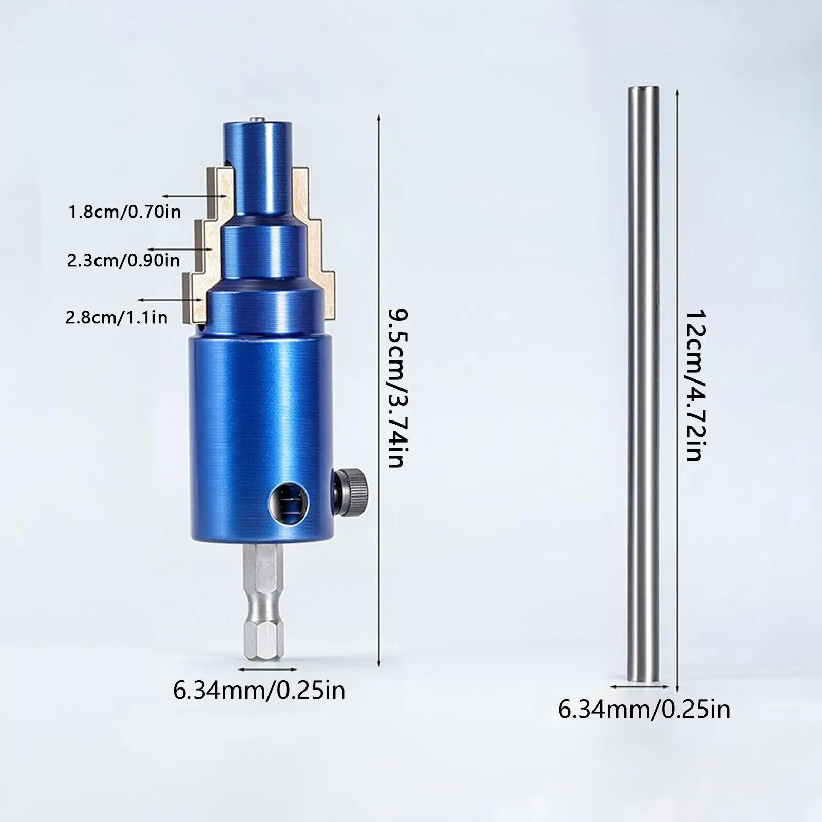 파이프 니플 추출기, 깨진 수도꼭지 제거 도구, 1/2인치, 3/4인치, 1인치 튜브용, 드릴 배관공 샤워 변기용 고하중 체인저