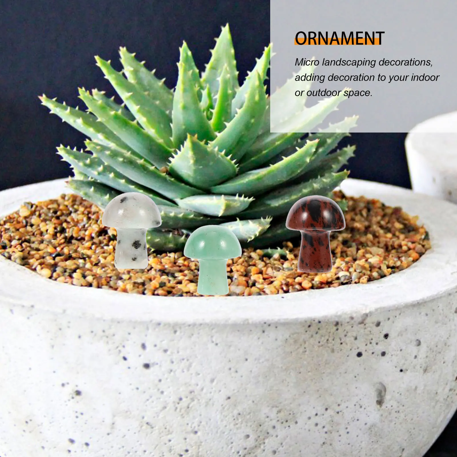 

10pcs Crystal Mushroom Decorations Miniature Garden Ornaments For Planters Fishbowls Moss Landscapes Home Decors Diy Accessories