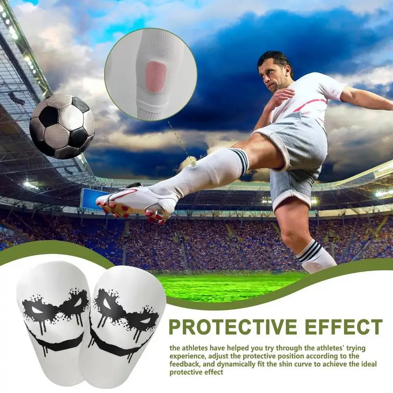 1Pair Mini Football Shin Pad Wear-resistant Shock Absorbing Leg Protector Lightweight Portable Soccer Training Shank Board