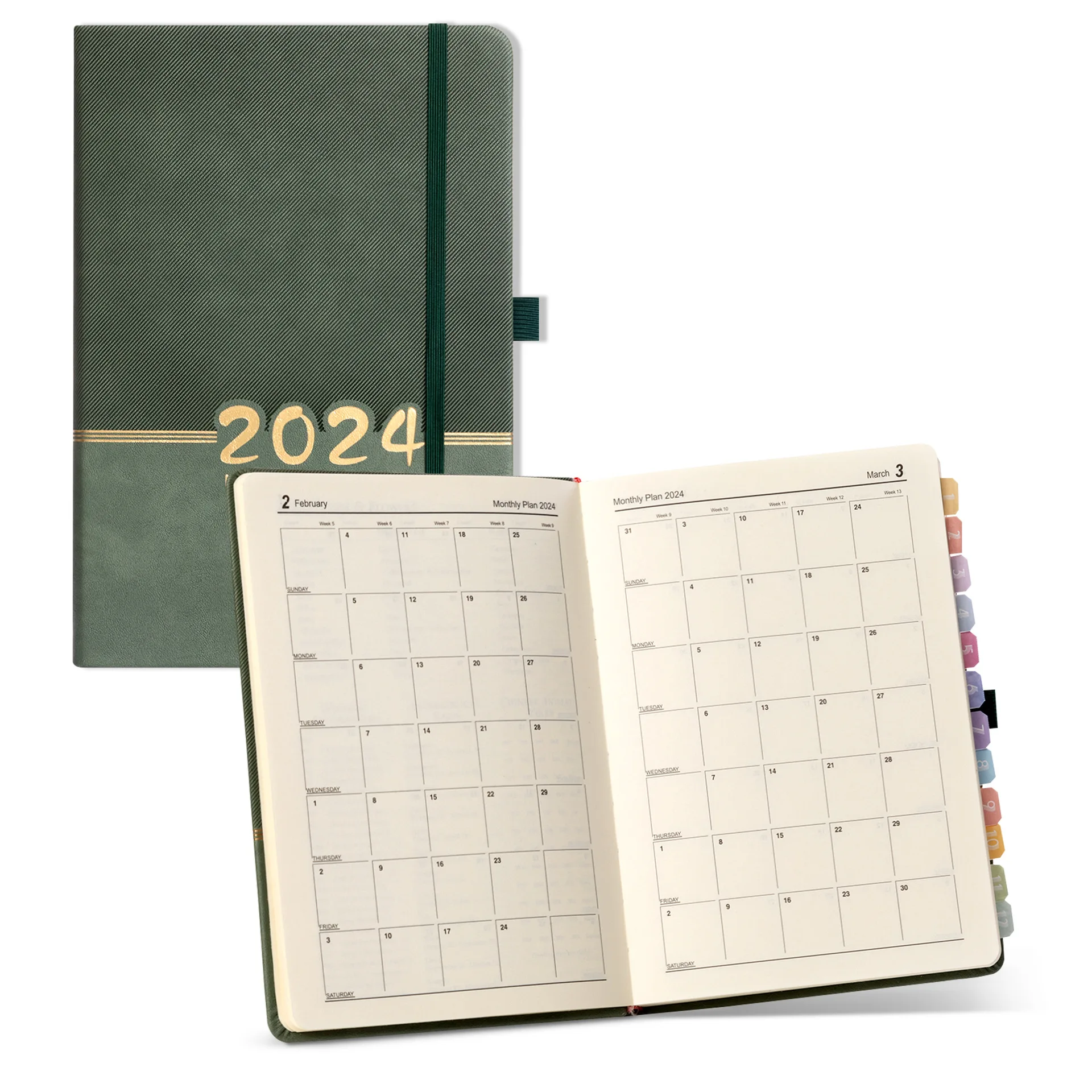 2024 English Schedule This 365 Day One Page Per Day Plan  A5 Planner Notebook Stock Office Stationery