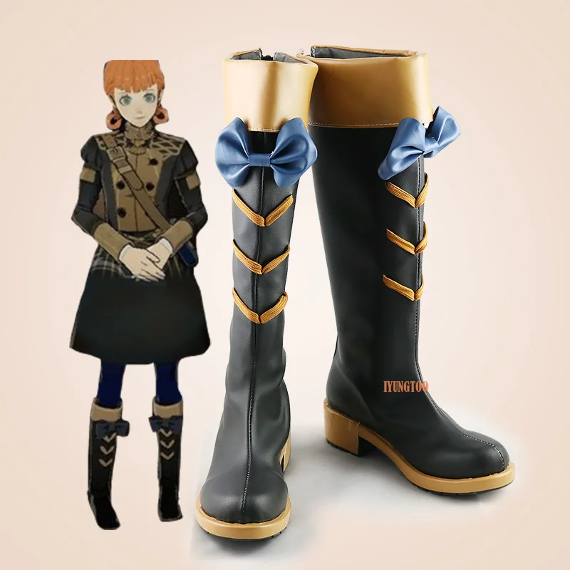 Fire Emblem: Three Houses Annette Characters Anime Costume Prop Cosplay Shoes Boots