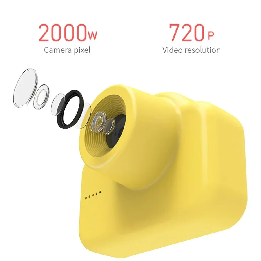 Kids Digital Camera 2.0inch Screen Toy Portable Video Camera Fotograficas Photo Camera Toy For Kids Birthday Christmas Gift