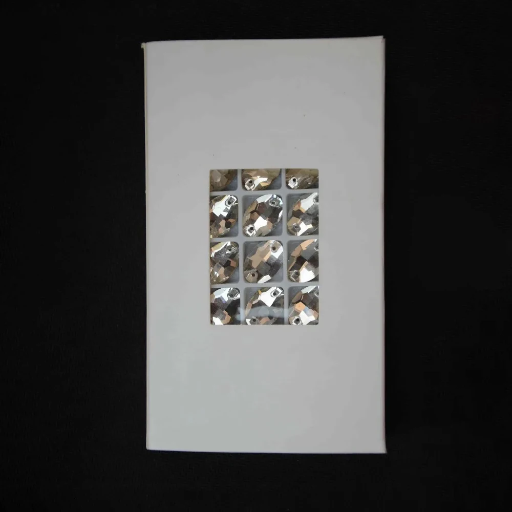 All Size Glass Crystal Oval Sew on stone Crystal clear Color 7*10mm,10*14,11*16,13*18,17*24mm sewing jewelry beads dress making