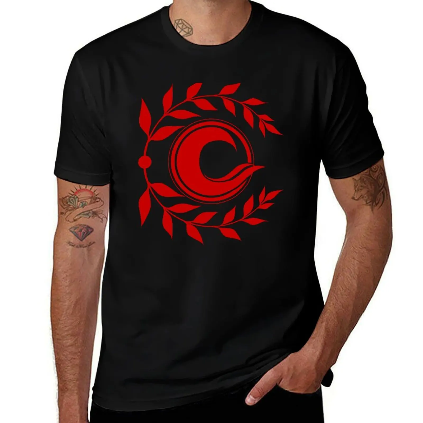Fate Grand Order - Chaldea Security Organization (Red) T-Shirt Basic Solid Color Short Sleeve Cotton Top T-Shirt