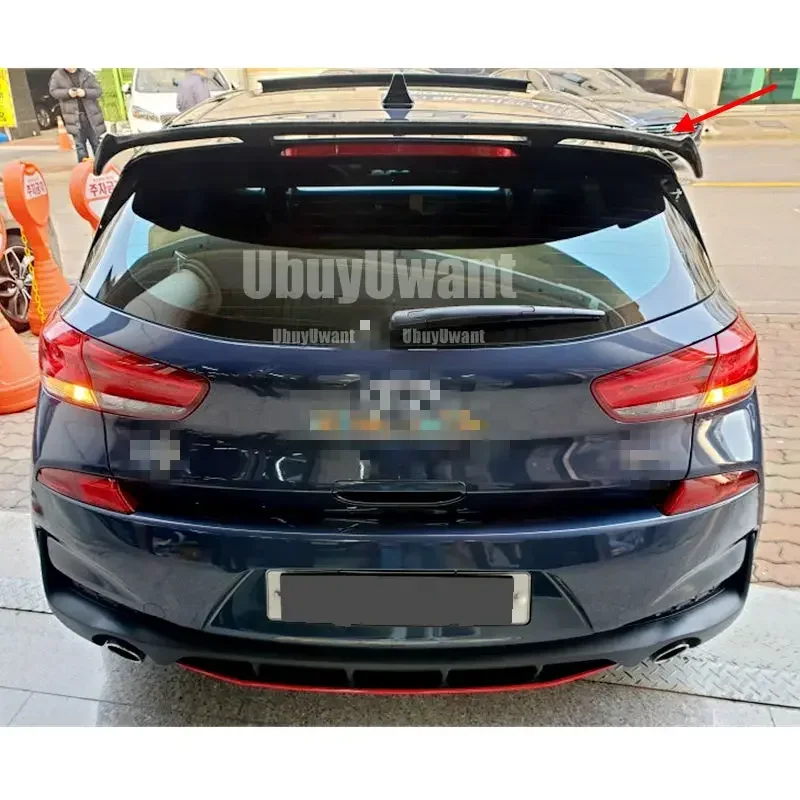 For Hyundai I30 I20 spoiler high quality ABS Carbon fiber pattern material car rear wing spoiler 2008-2021