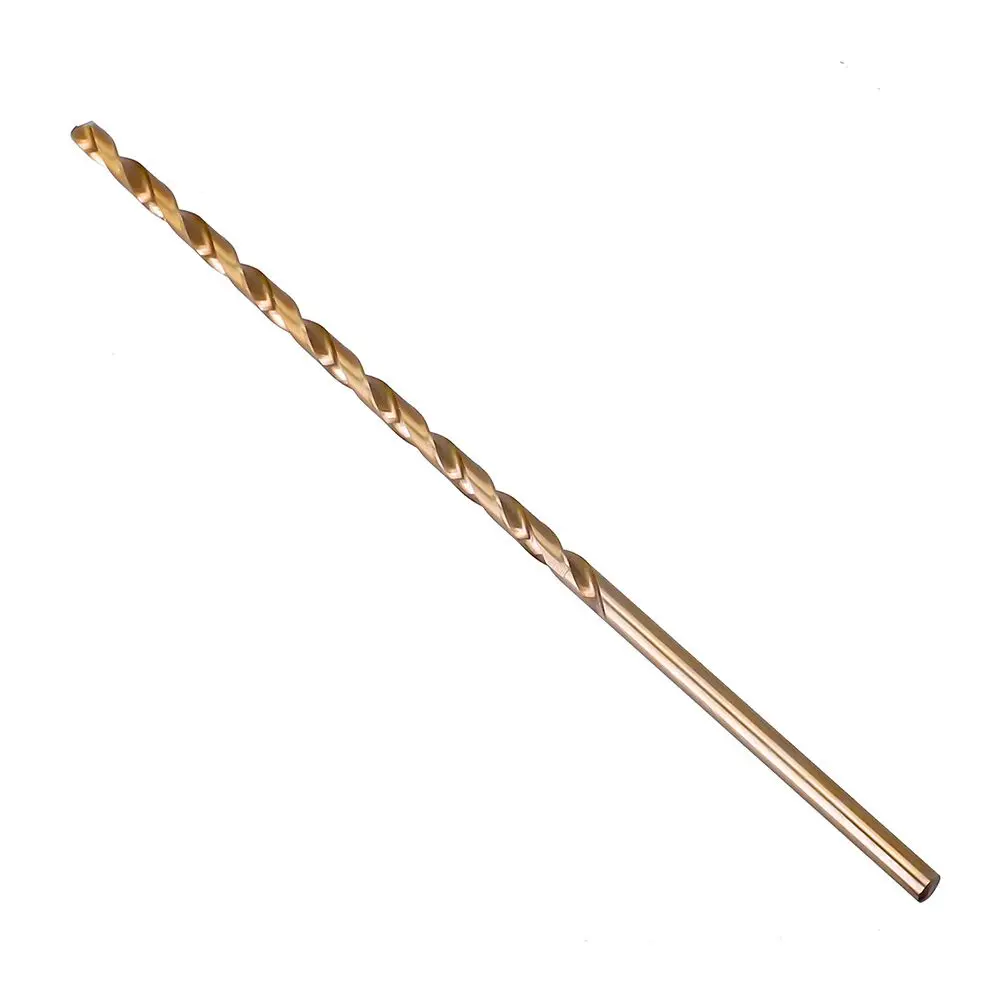 5pcs 3.0-6.0mm 200mm Extended M35 Drill Bits Set For Metal Wood Stainless Steel Gold Power Tools Parts Accessories