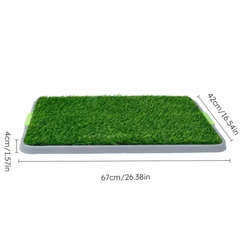 

Large Indoor Dog Potty Pad with Artificial Grass Puppy Pee Toilet for Home Training