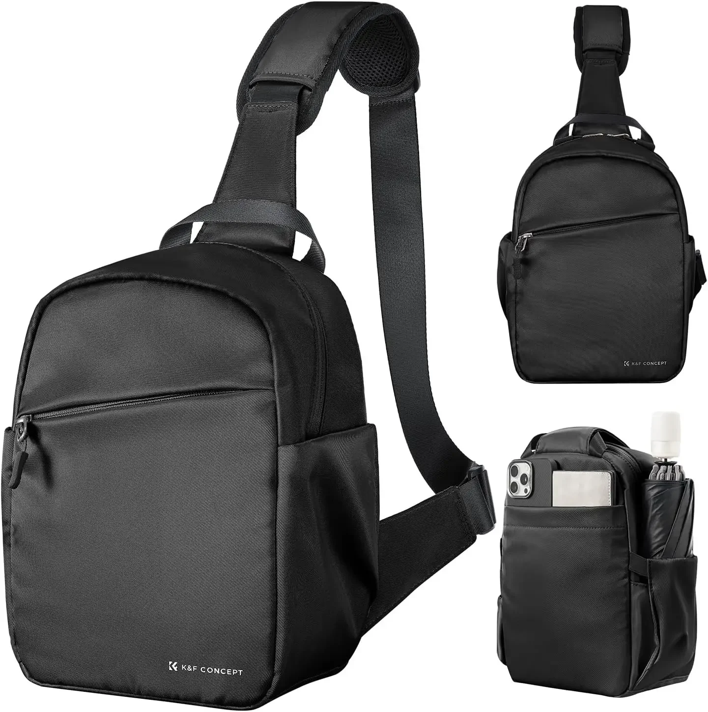 K&F CONCEPT Camera Sling Lichtgewicht 5L Reisfotografie Crossbody Schoudertas Rugzak voor Sony Nikon Canon DSLR/SLR Camera
