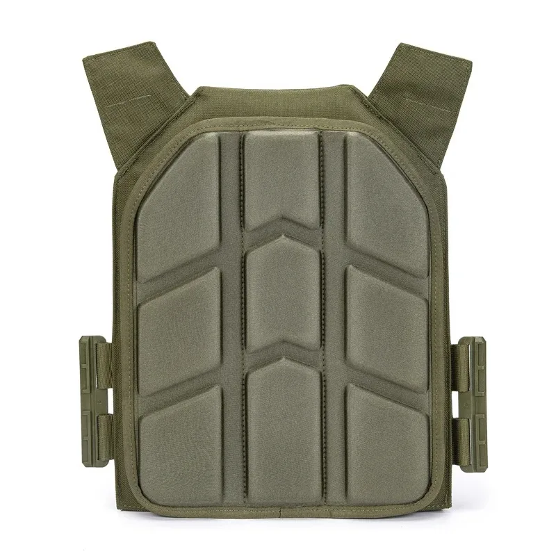 2 Pieces Removable Molded Tactical Vest Pad for Paintball Game Vest Tactical Plate Carrier Vest Cushion 25x30cm