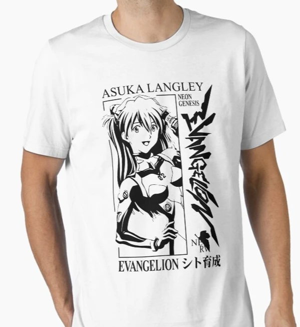 Heiß begehrtes Sommer-Mode-T-Shirt: Anime New Century Gospel Warrior – Lässiges Baumwoll-Rundhals-T-Shirt für Outdoor und Streetwear