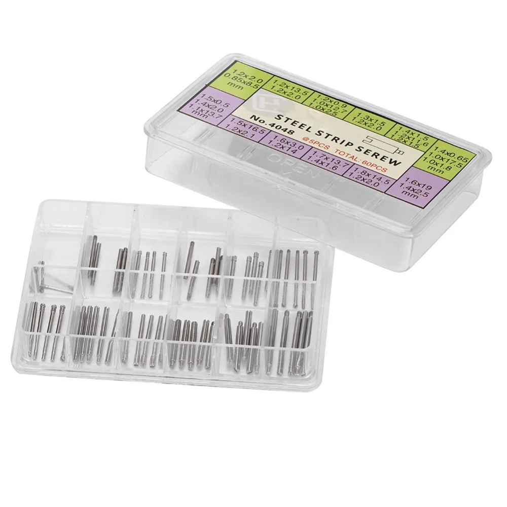 Professional Metal Watch Link Pins Assorted Sizes Silver Color Watch Pins Watch Strap Link Pins Watchmakers Repair Work