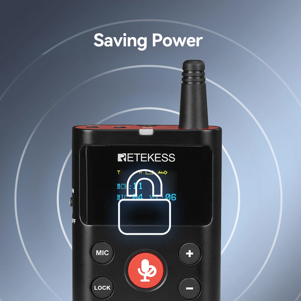 RETEKESS TT126R Tourguide-System Ohrhörer D-förmig für Fabriktraining, Reiten, Ausflüge, Dolmetschen, Konferenzen und Meetings – Detail 12