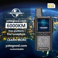 YATEGOOD G72 GPS 5000KM zello walkie talkie long range global ptt  4G poc radio100km