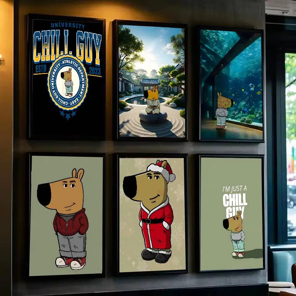 C-Chill Guy ملصق فني مع مطبوعات هدية تزيين غرفة النوم وغرفة المعيشة #2