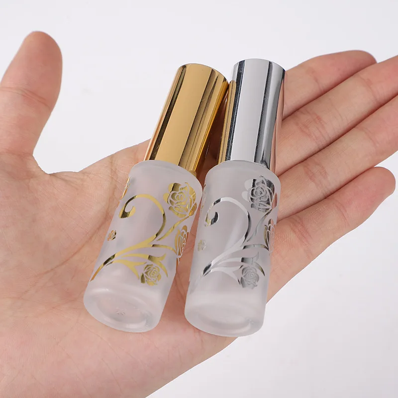 50pcs Perfume Bottle Glass 12ml Aluminum Spray Perfume Sub-bottling Lotion Moisturizing Spray Bottle