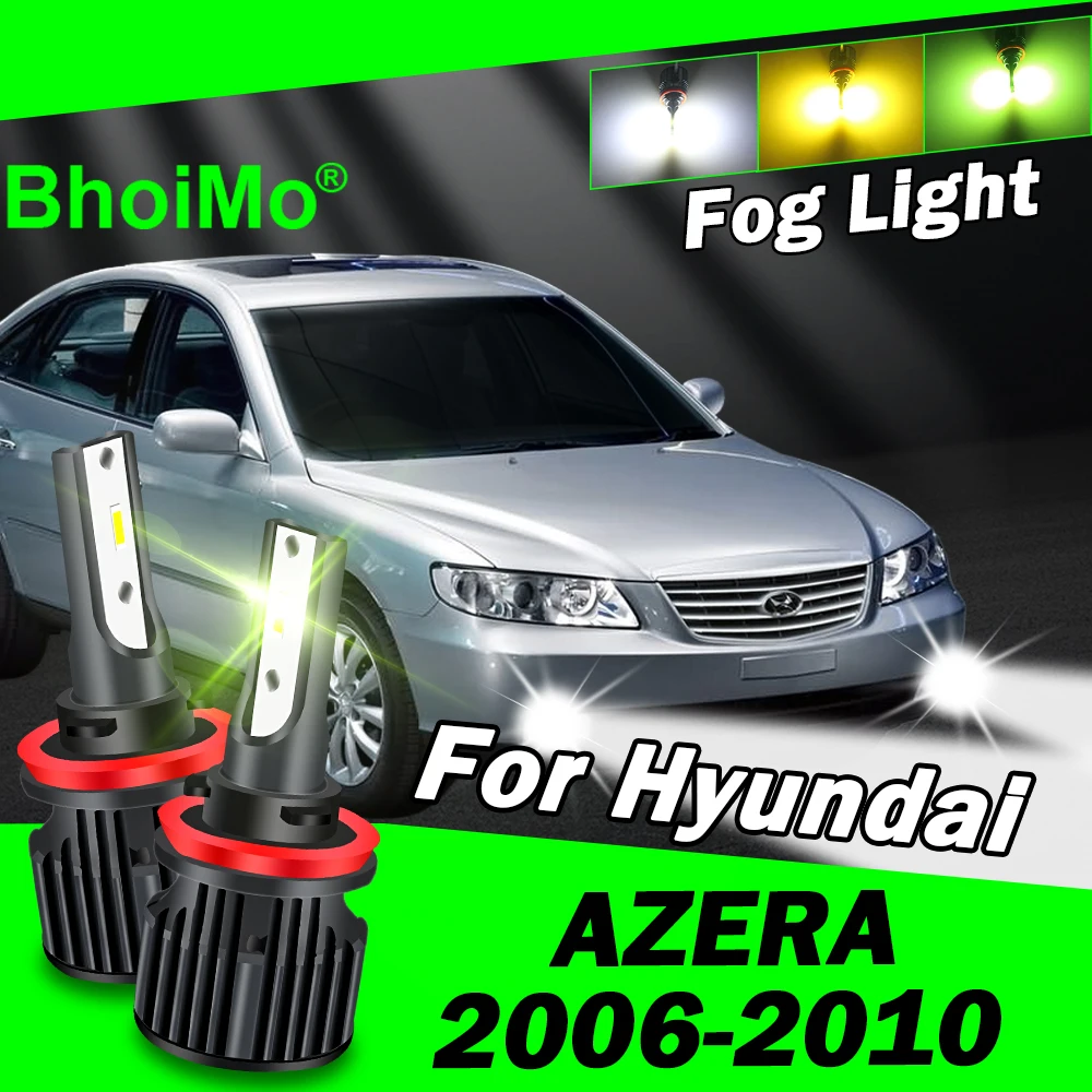 

BhoiMo For Hyundai Azera 2006 - 2010 Front Fog Light Lamp Led Bulb 2007 2008 2009