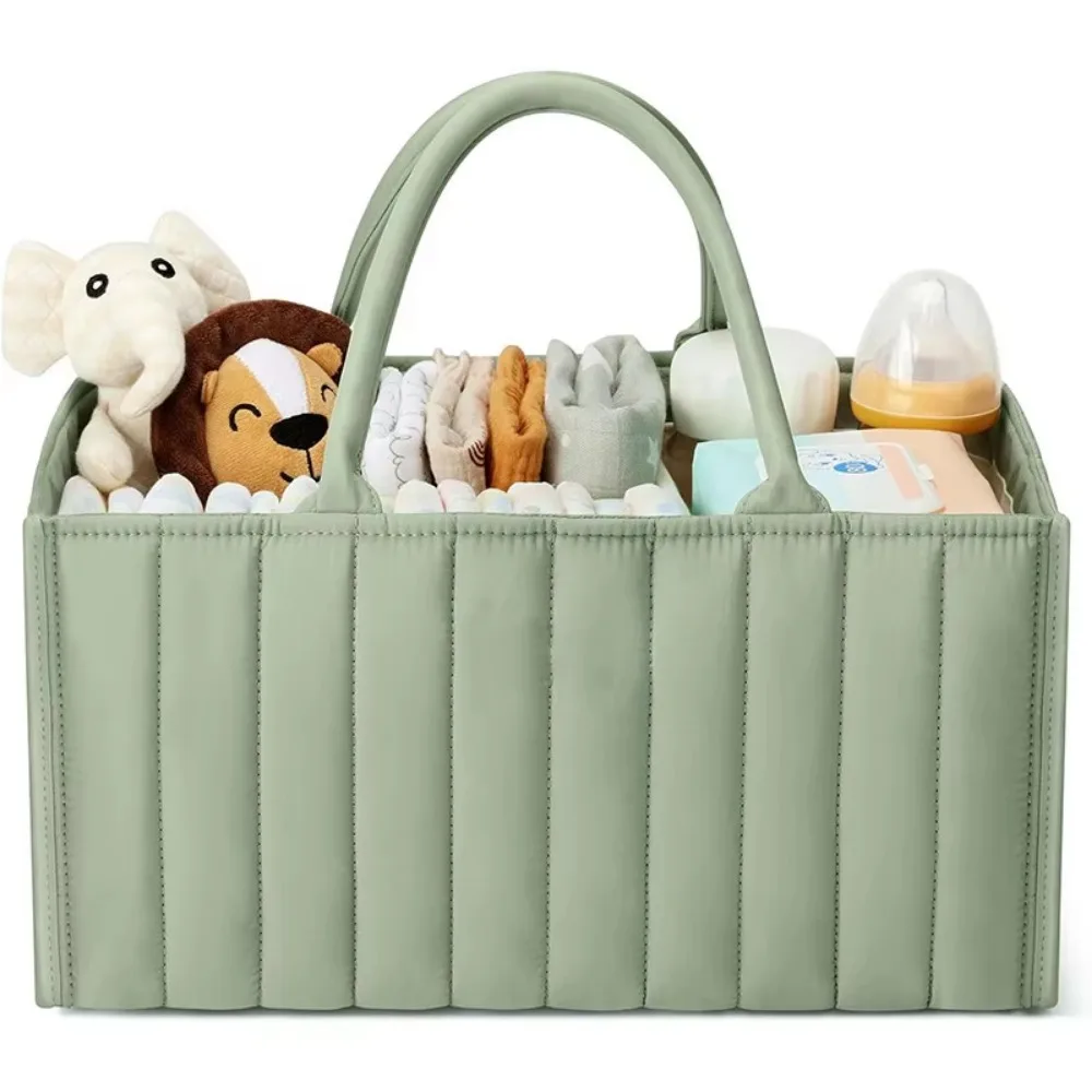 

New Portable Baby Diaper Organizer Bag Multifunctional Folding Storage Bag High Capacity Travel-Friendly Mommy Bag